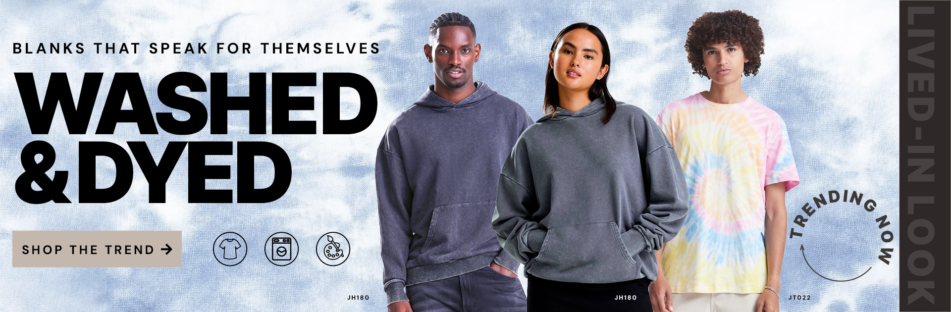 Washed & dyed collection clickable banner 