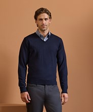 'Essential' acrylic v-neck sweater