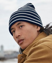 Original deep-cuffed striped beanie