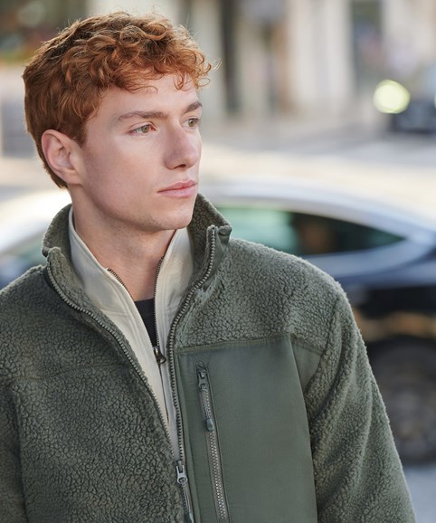 Recycled sherpa fleece