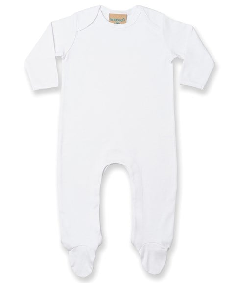 Contrast long sleeve sleepsuit