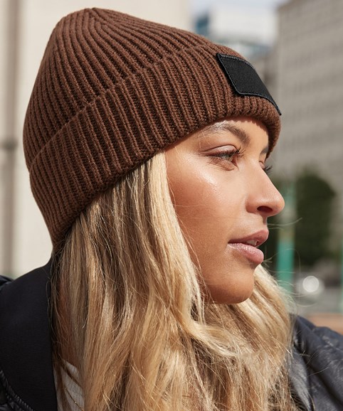 Fashion patch beanie