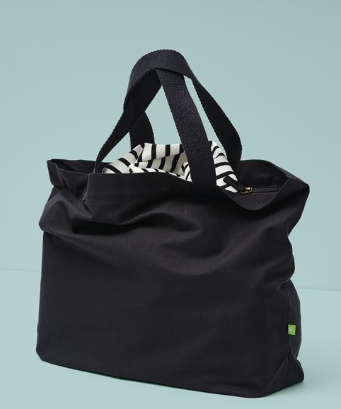 Elba organic canvas premium zip tote